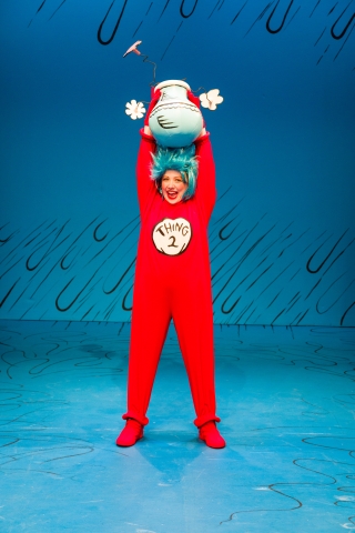 Connor Norton as Thing 2 in Dr. Seuss's THE CAT IN THE HAT at Salt Lake Acting Company