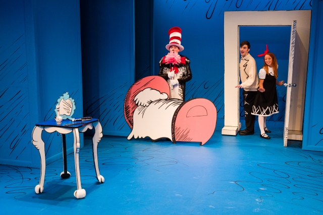 Cat, Boy and Sally in Dr. Seuss's THE CAT IN THE HAT