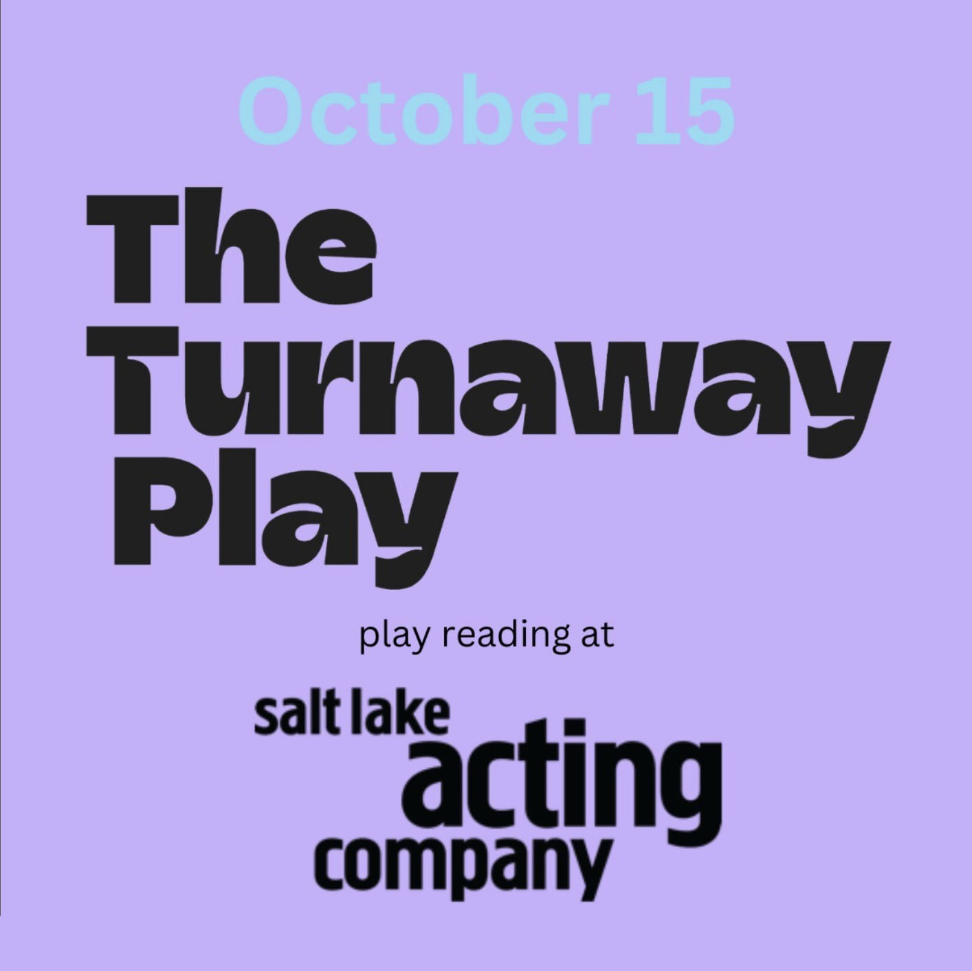 Salt Lake Acting Company - THE TURNAWAY PLAY Headshots & Bios