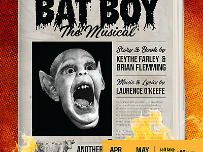 Announcing the Cast and Creative Team of Bat Boy: The Musical by Keythe Farley, Brian Fleming, and Laurence O'Keefe