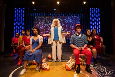 Sarah Shippobotham (center) and cast. Image credit Todd Collins